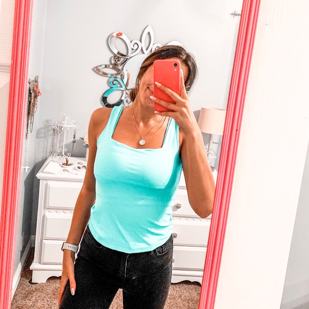 ZARA Basic Blue Tank